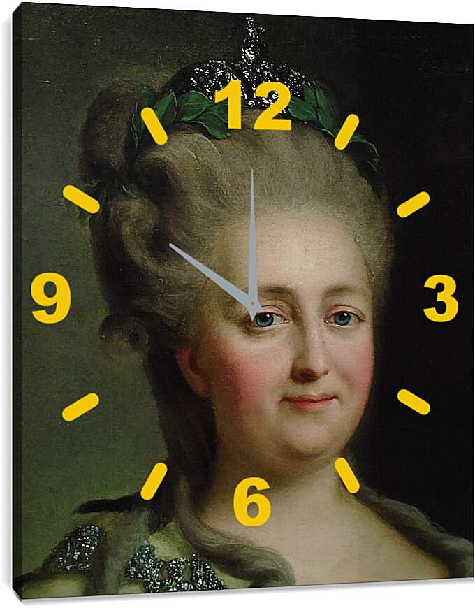 Часы картина - Екатерина II