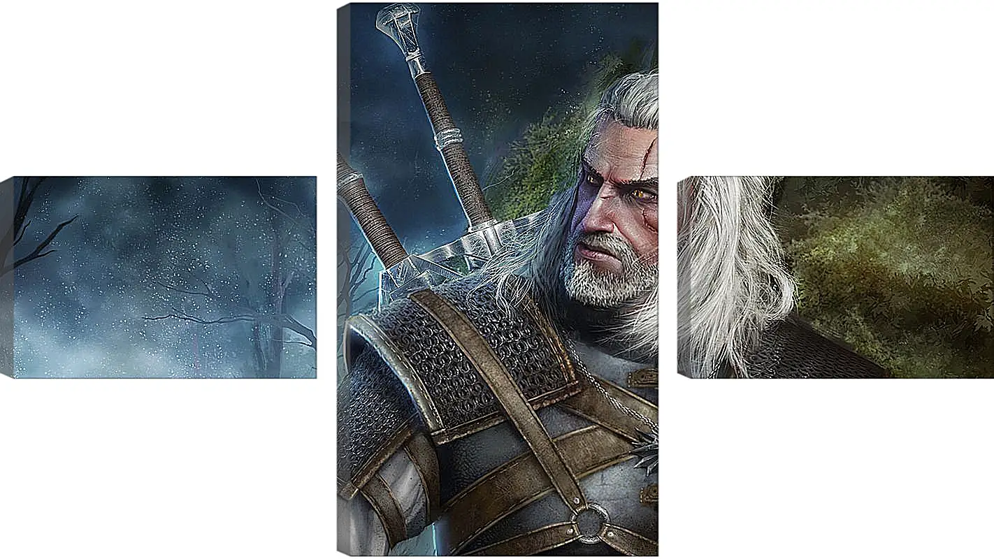 Модульная картина - The Witcher (Ведьмак). Геральт уходит от погони