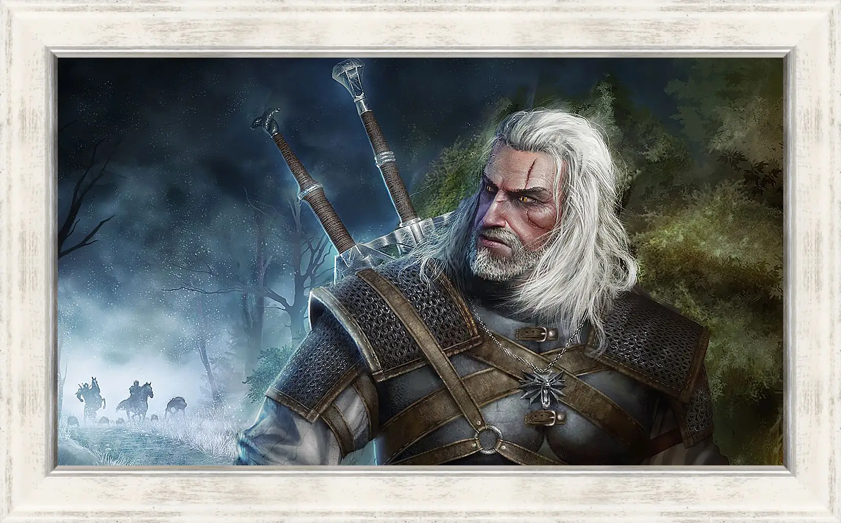 Картина в раме - The Witcher (Ведьмак). Геральт уходит от погони