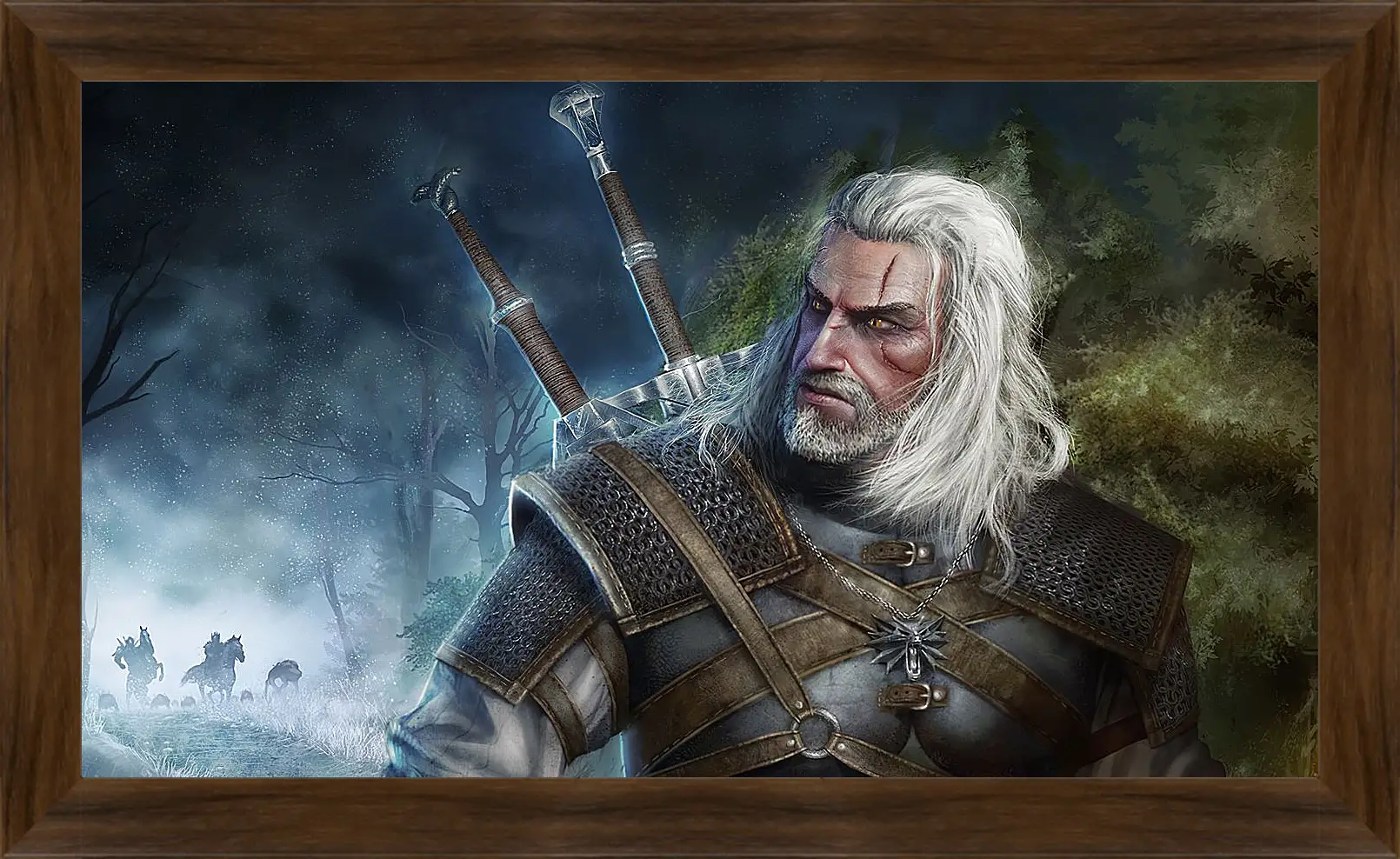 Картина в раме - The Witcher (Ведьмак). Геральт уходит от погони