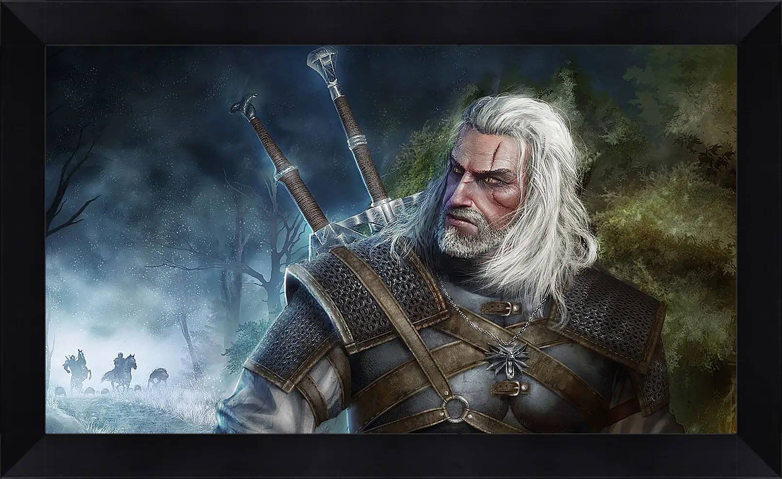 Картина в раме - The Witcher (Ведьмак). Геральт уходит от погони