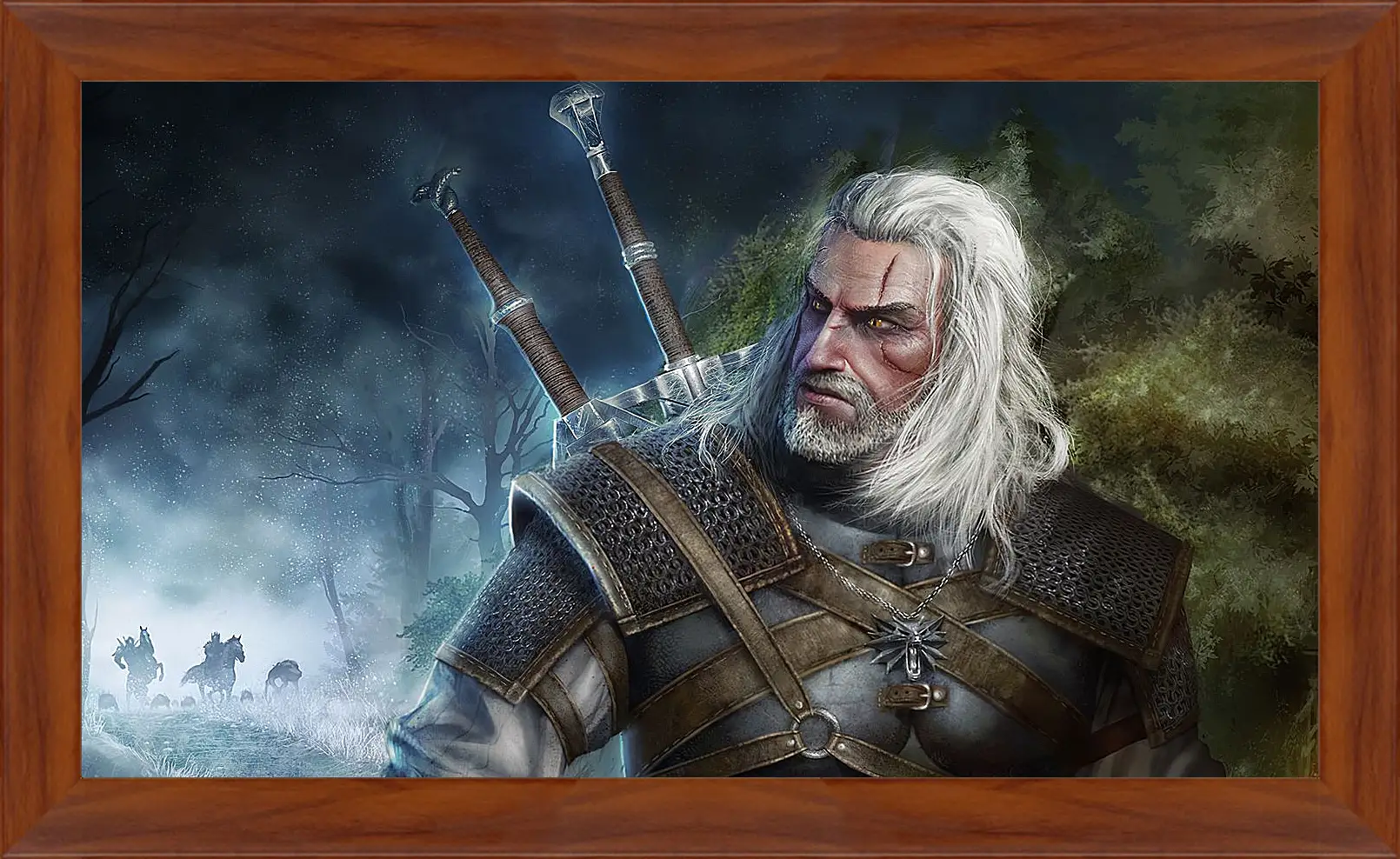 Картина в раме - The Witcher (Ведьмак). Геральт уходит от погони