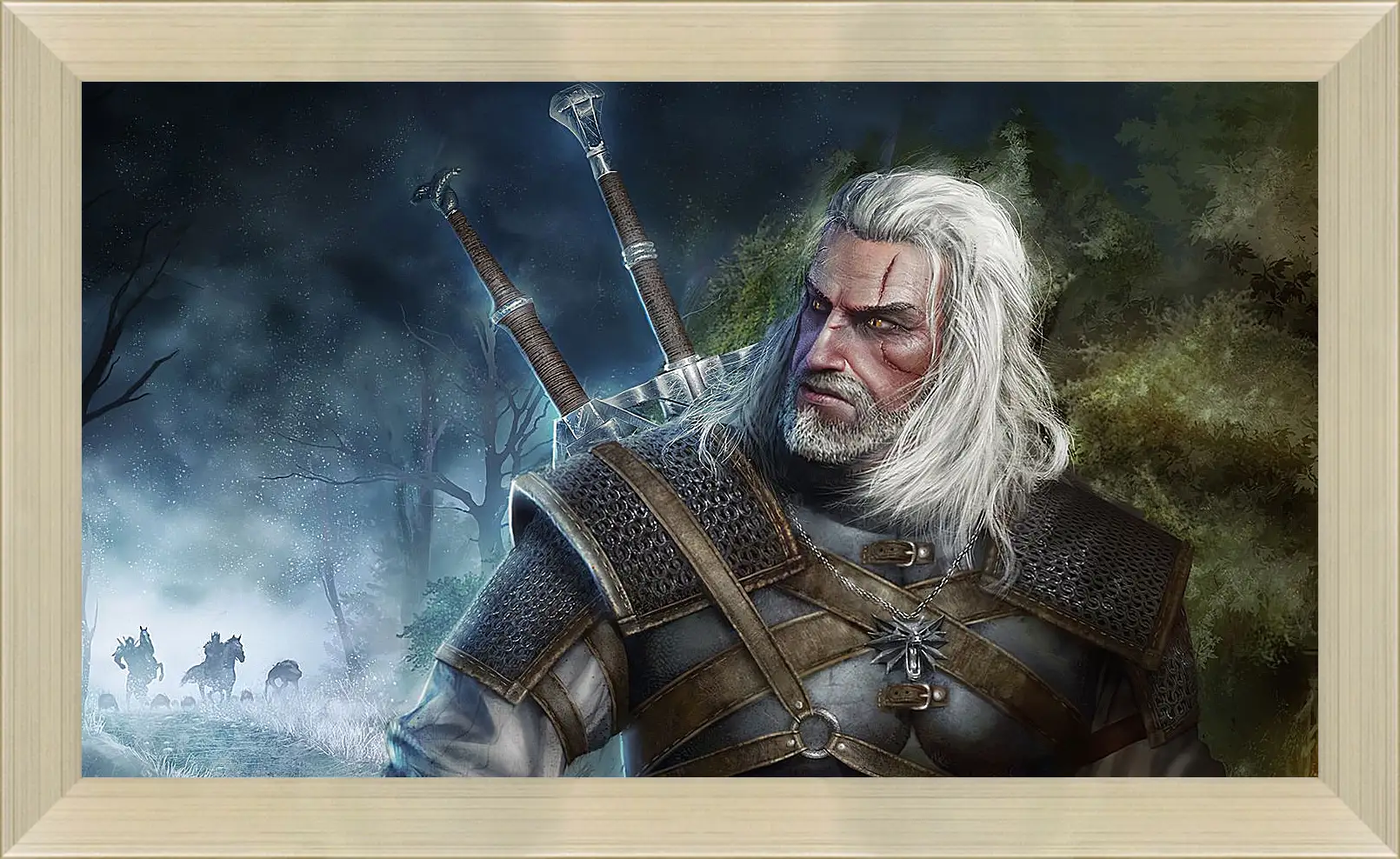 Картина в раме - The Witcher (Ведьмак). Геральт уходит от погони