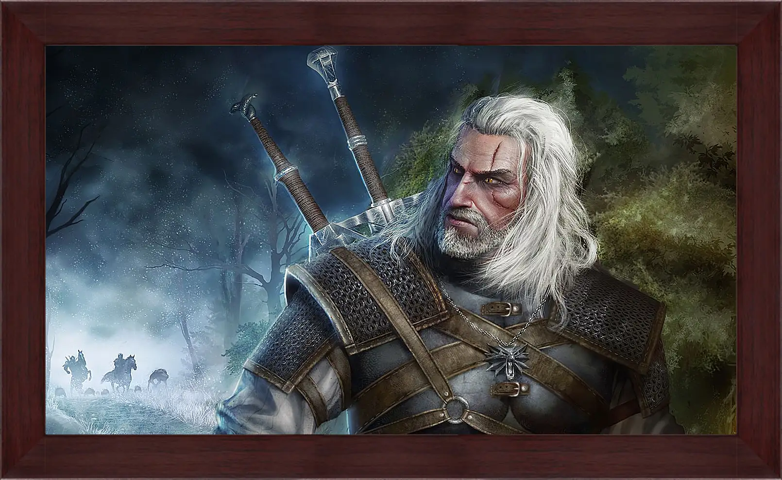 Картина в раме - The Witcher (Ведьмак). Геральт уходит от погони