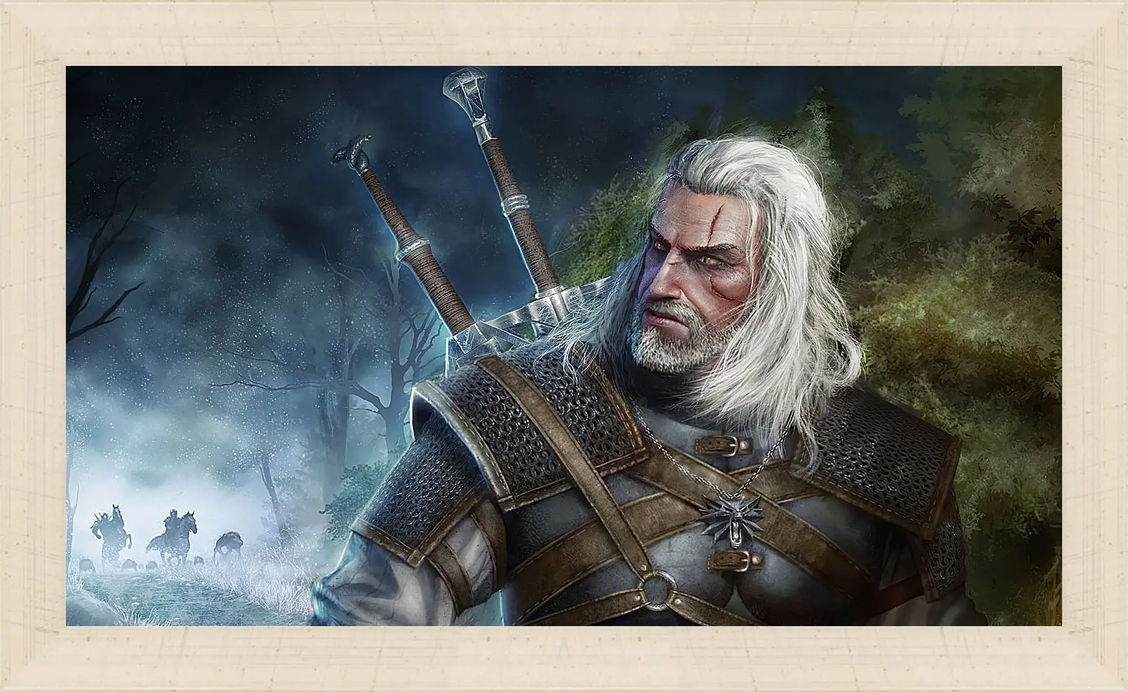 Картина в раме - The Witcher (Ведьмак). Геральт уходит от погони