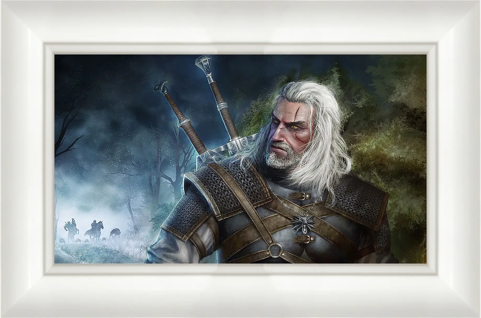 Картина в раме - The Witcher (Ведьмак). Геральт уходит от погони