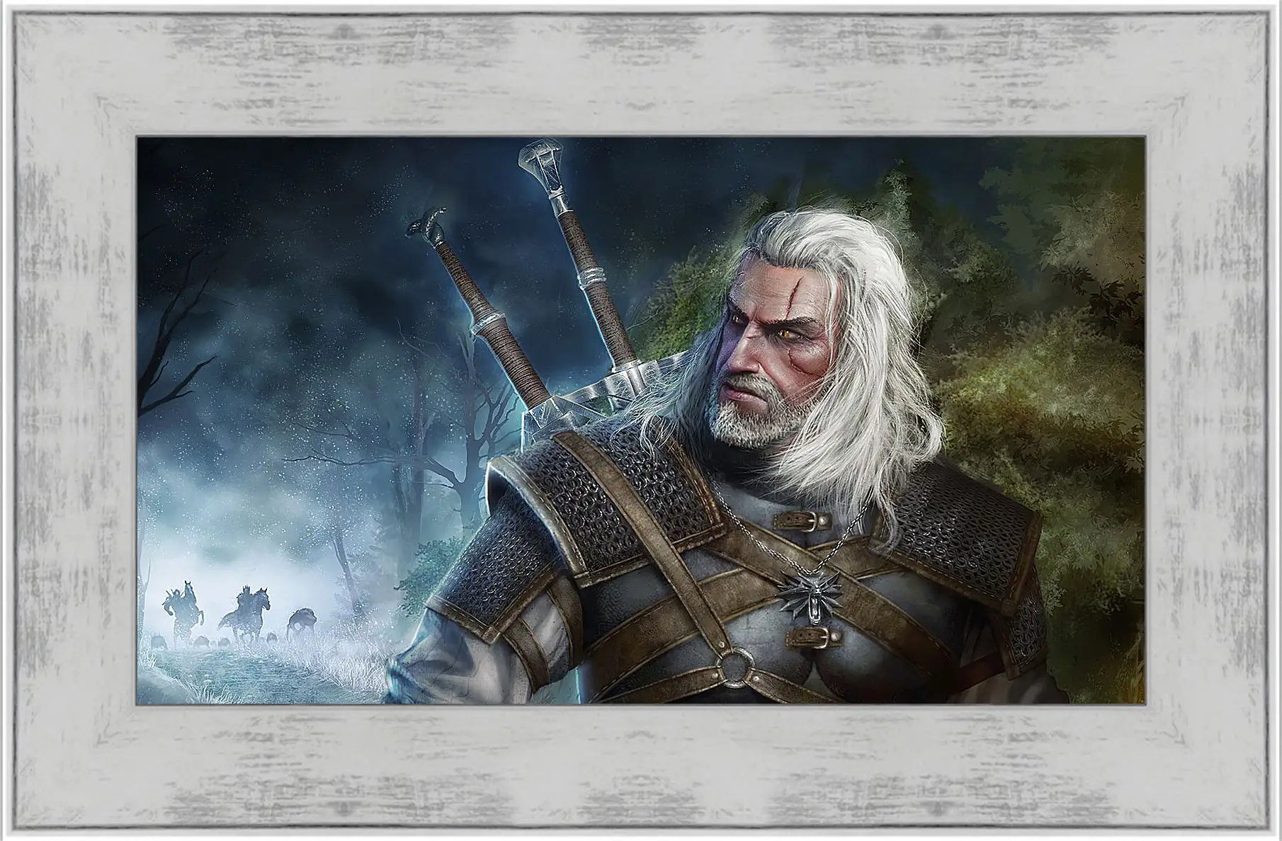 Картина в раме - The Witcher (Ведьмак). Геральт уходит от погони