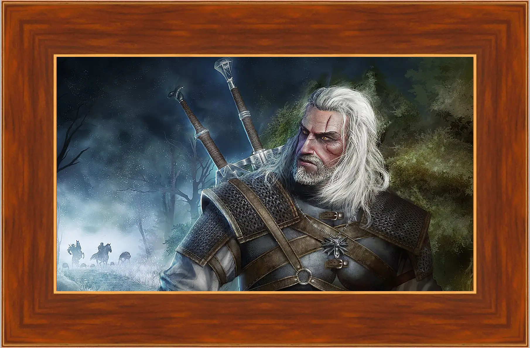 Картина в раме - The Witcher (Ведьмак). Геральт уходит от погони