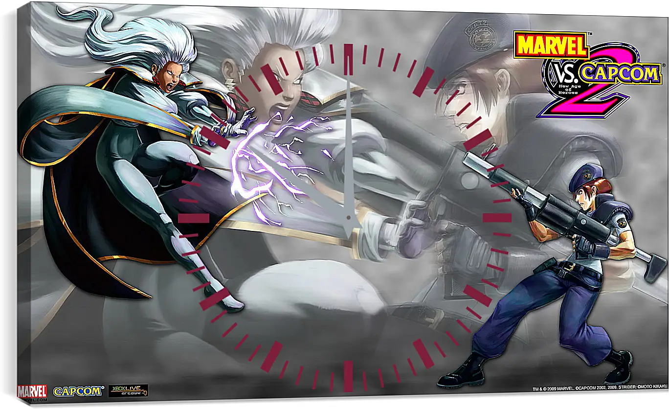 Часы картина - Marvel Vs. Capcom 2
