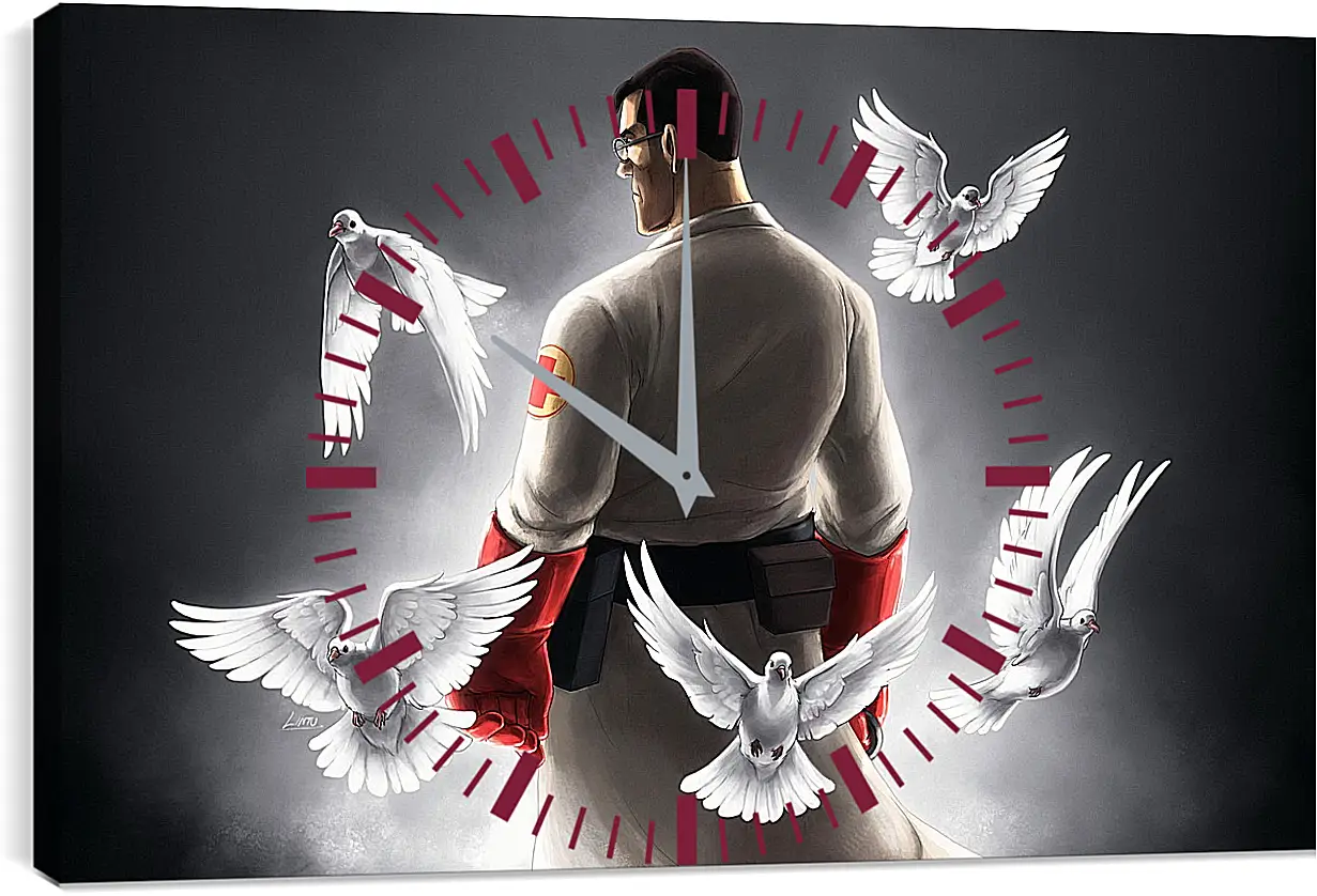 Часы картина - Team Fortress 2
