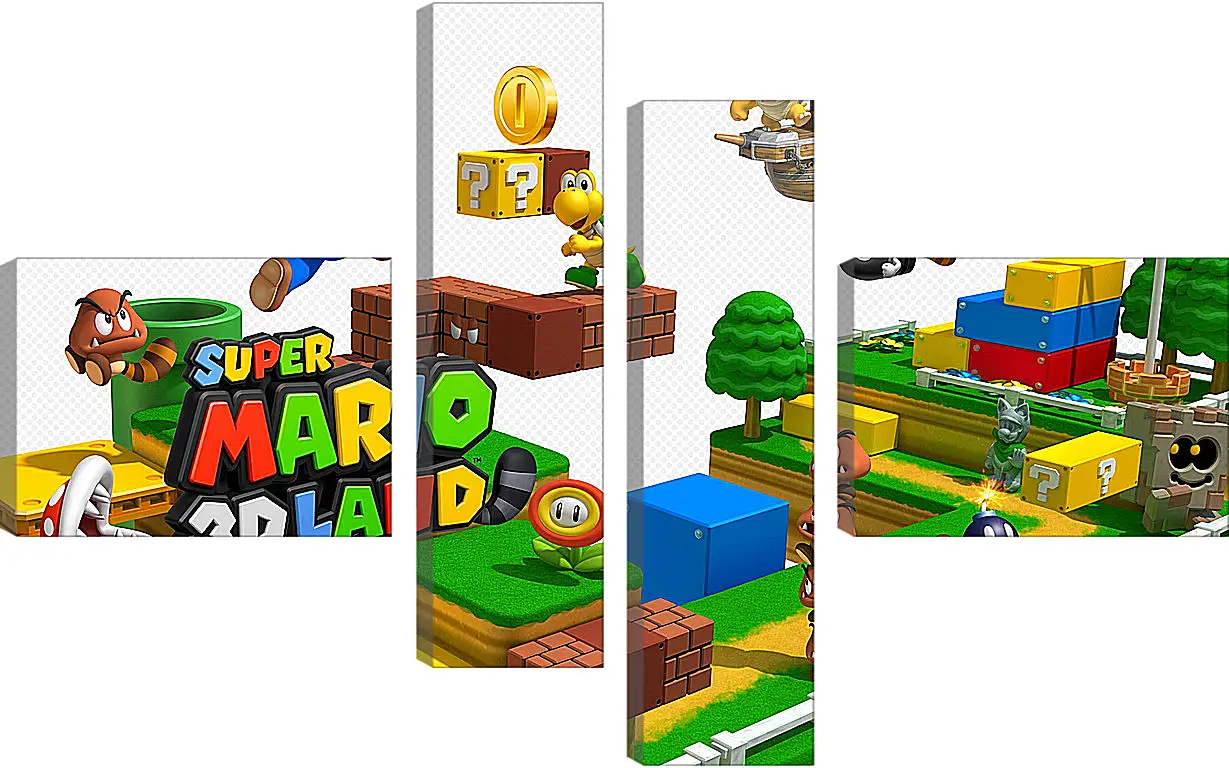 Модульная картина - Super Mario 3D Land
