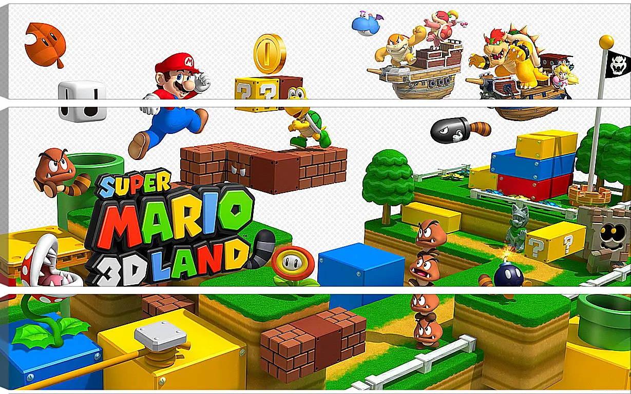 Модульная картина - Super Mario 3D Land
