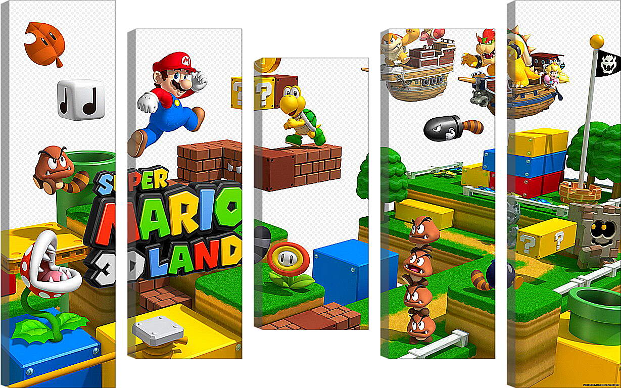 Модульная картина - Super Mario 3D Land
