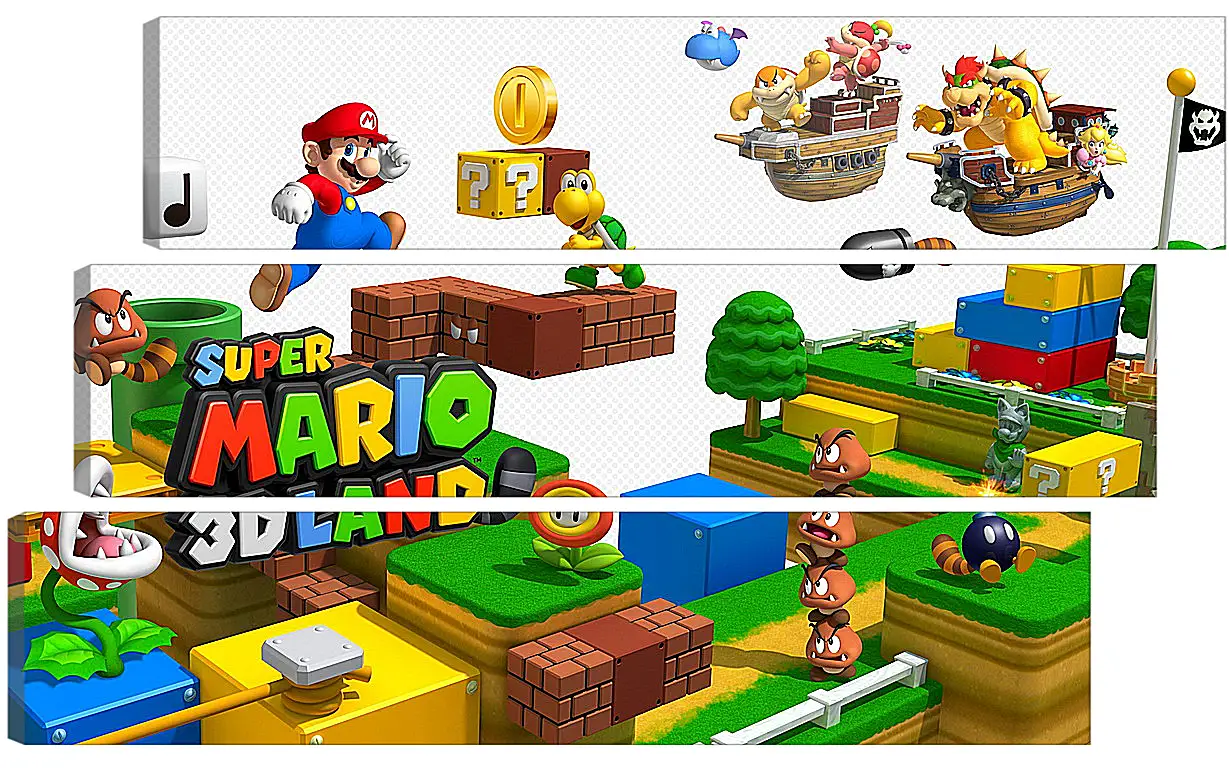 Модульная картина - Super Mario 3D Land
