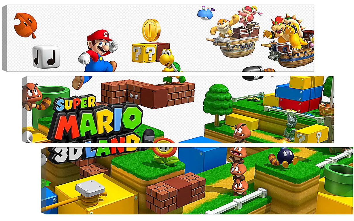 Модульная картина - Super Mario 3D Land
