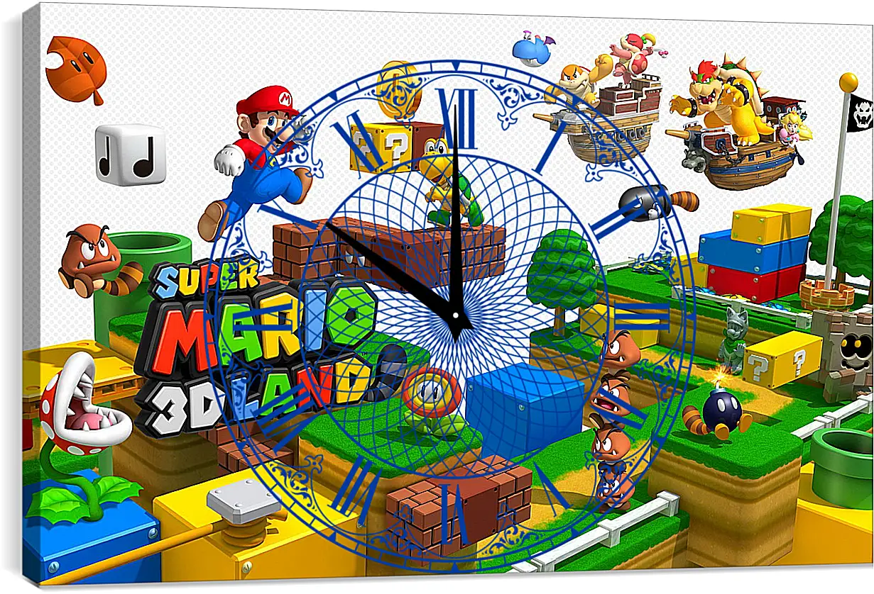 Часы картина - Super Mario 3D Land
