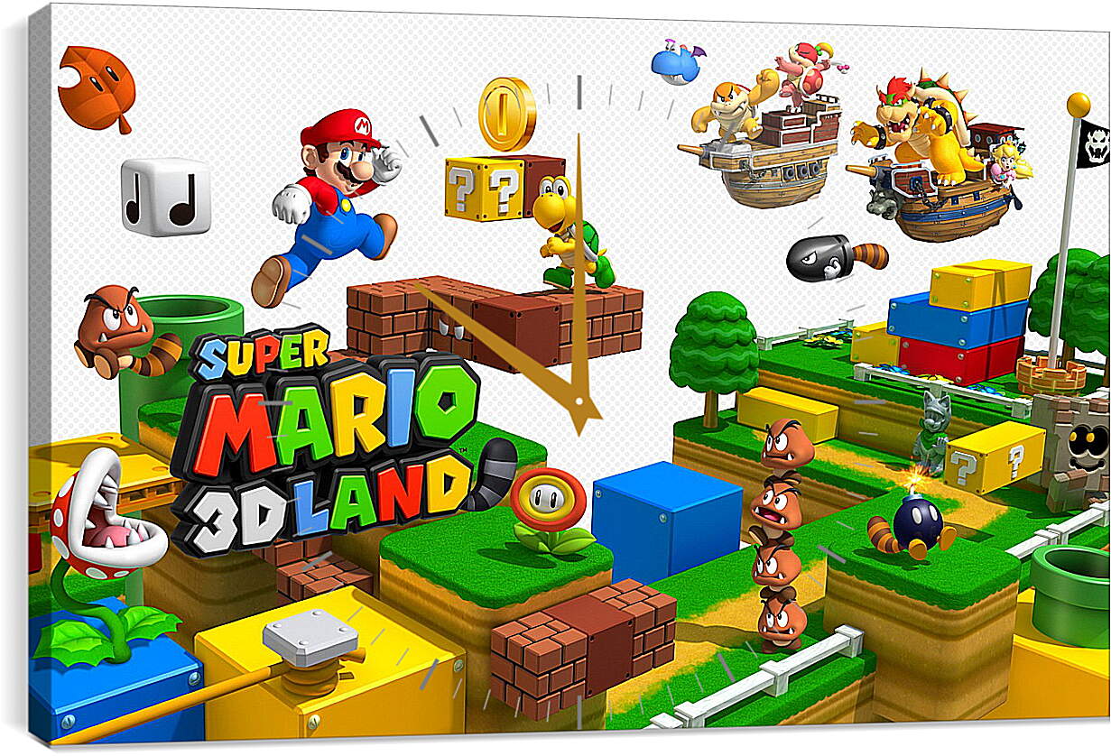 Часы картина - Super Mario 3D Land
