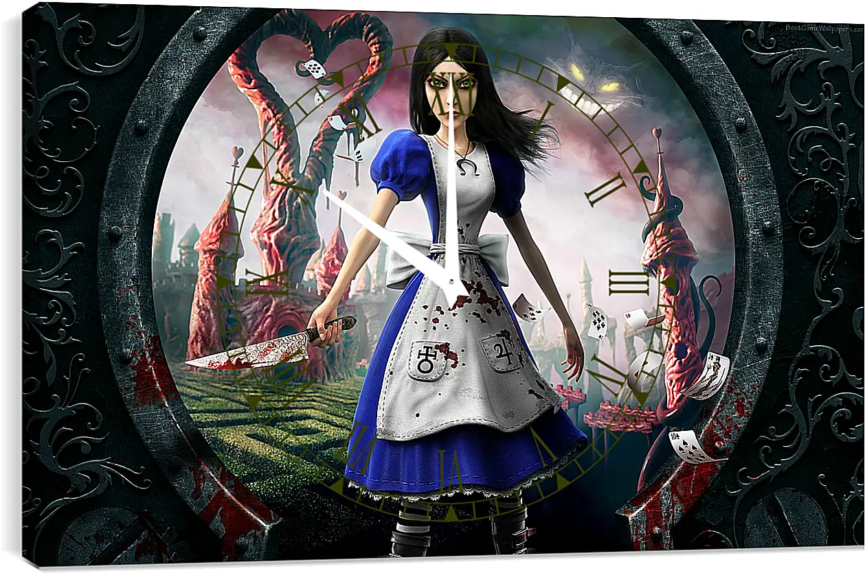 Часы картина - Alice: Madness Returns
