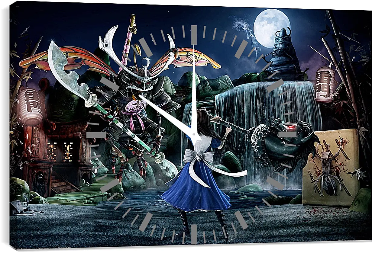 Часы картина - Alice: Madness Returns
