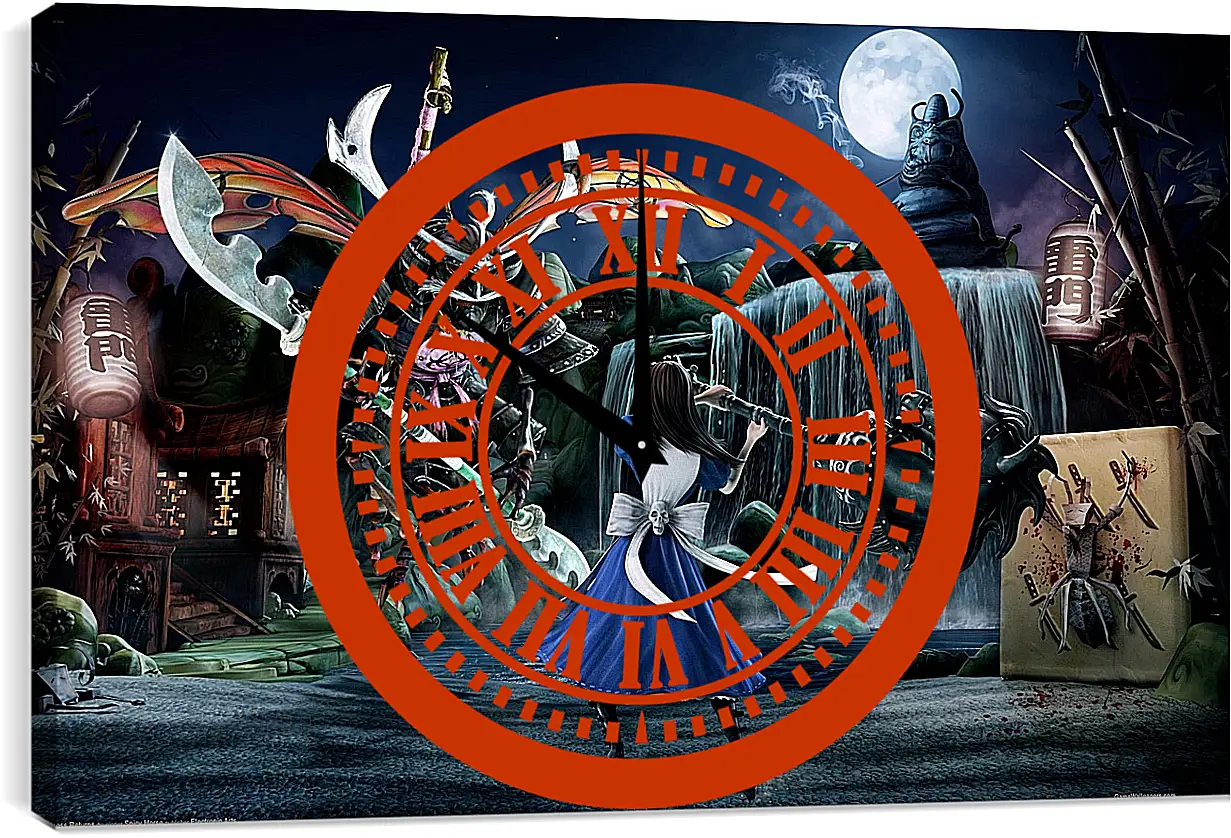 Часы картина - Alice: Madness Returns
