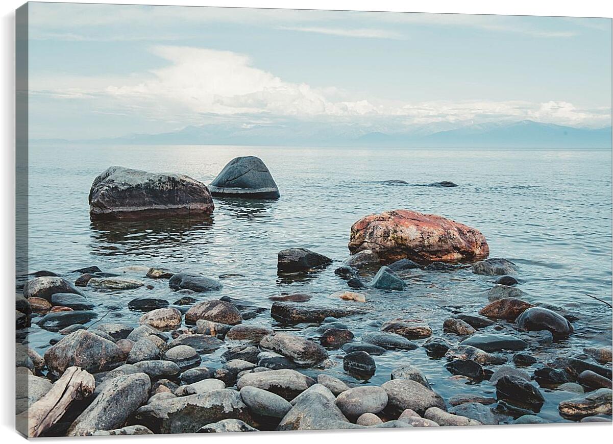 Постер и плакат - Прибрежные камни. Байкал