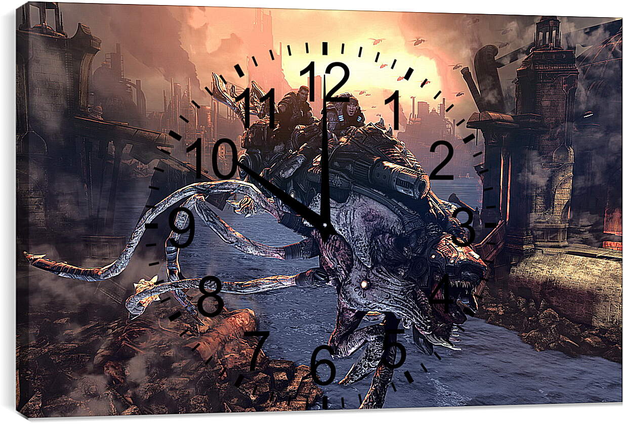 Часы картина - Gears Of War 2