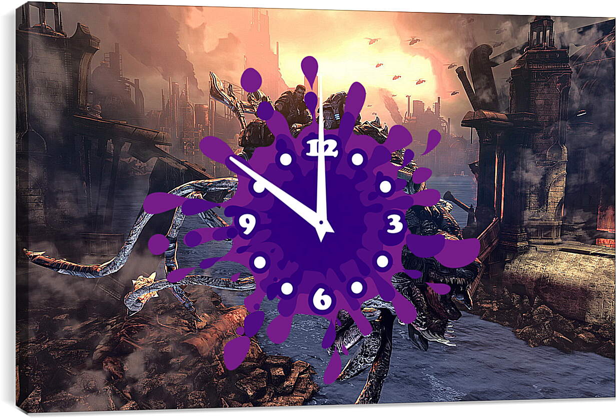 Часы картина - Gears Of War 2