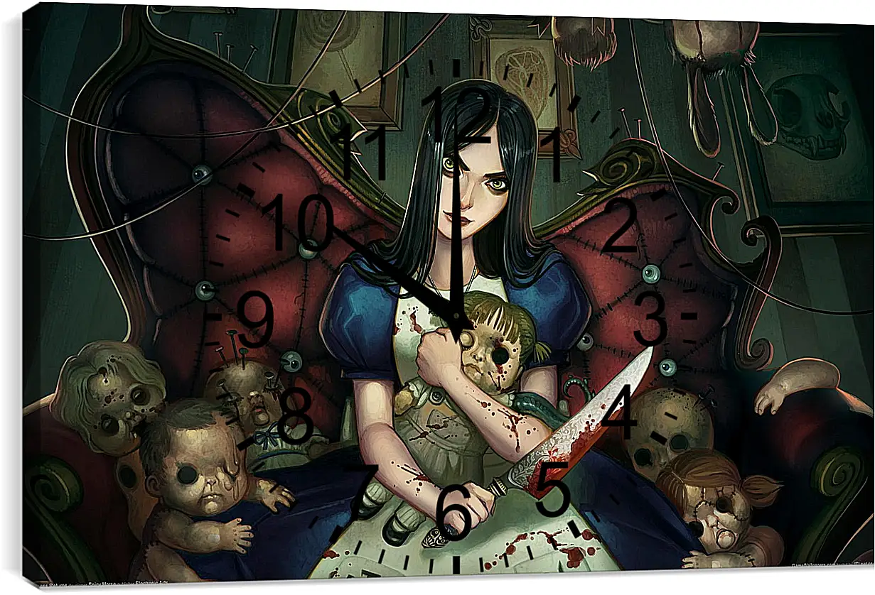 Часы картина - Alice: Madness Returns
