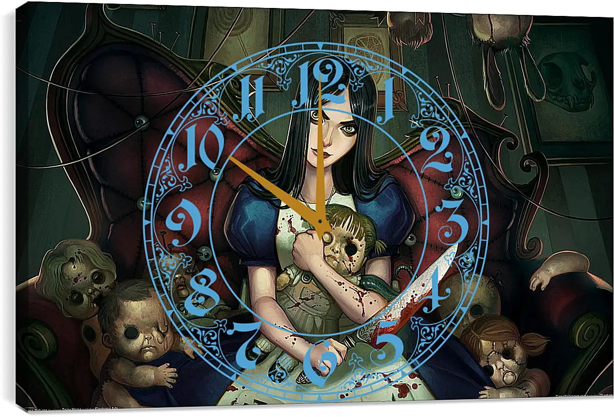 Часы картина - Alice: Madness Returns
