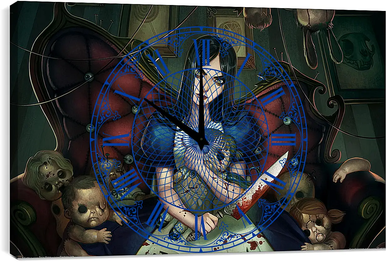 Часы картина - Alice: Madness Returns
