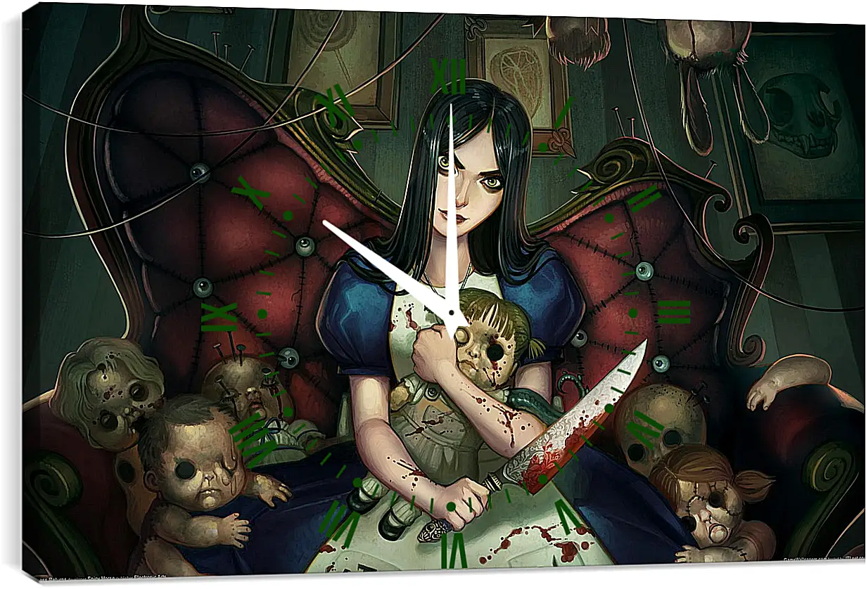 Часы картина - Alice: Madness Returns
