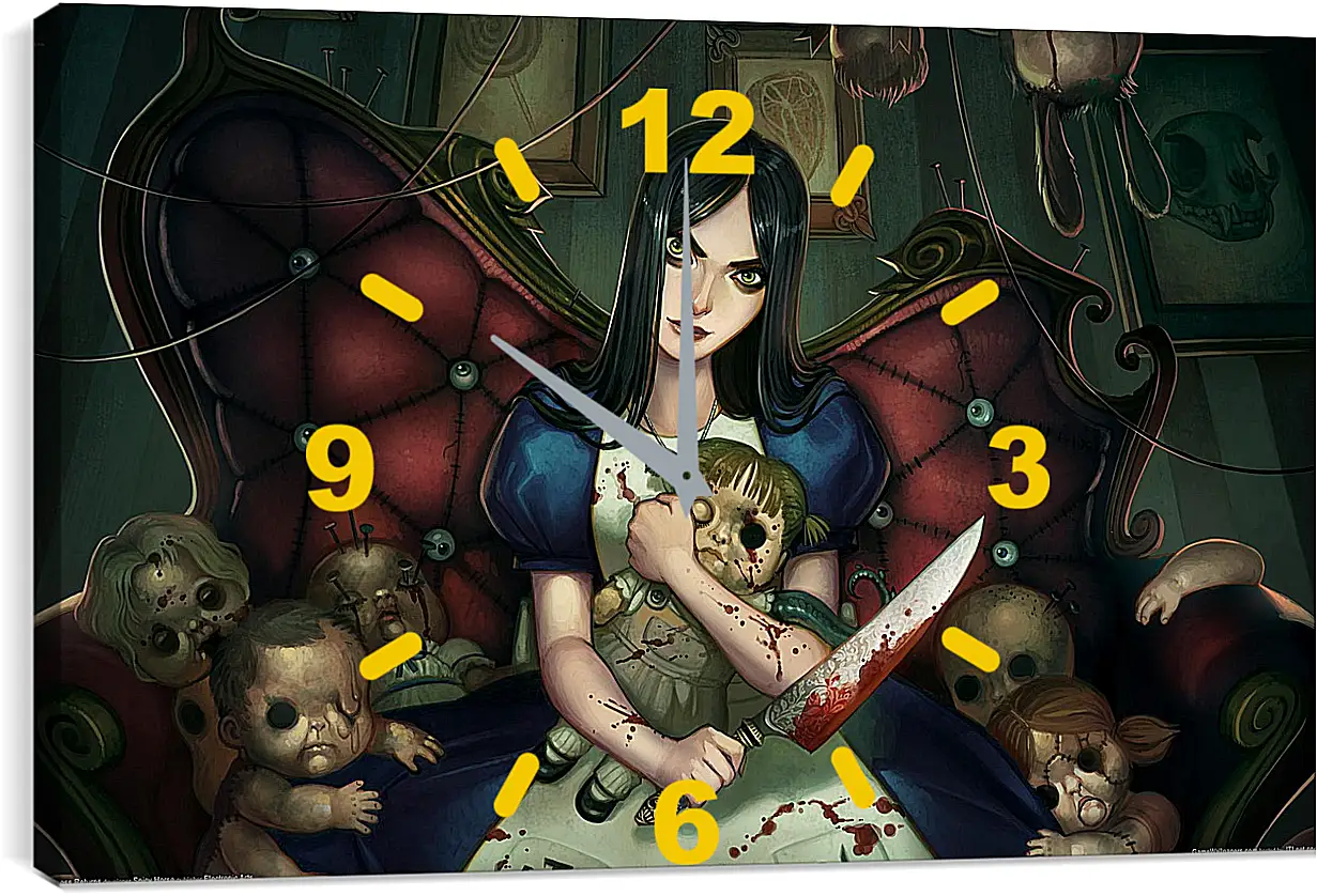 Часы картина - Alice: Madness Returns
