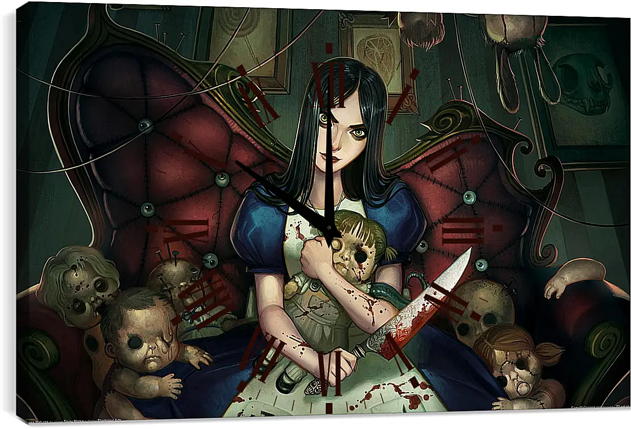 Часы картина - Alice: Madness Returns
