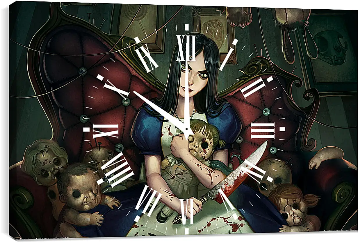 Часы картина - Alice: Madness Returns
