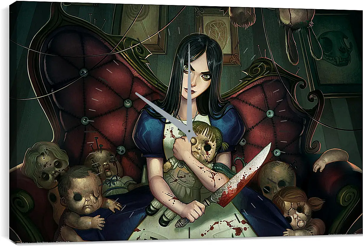 Часы картина - Alice: Madness Returns
