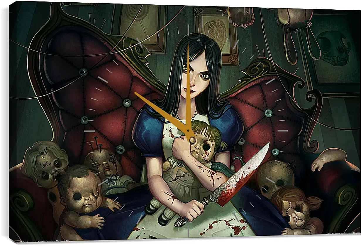 Часы картина - Alice: Madness Returns
