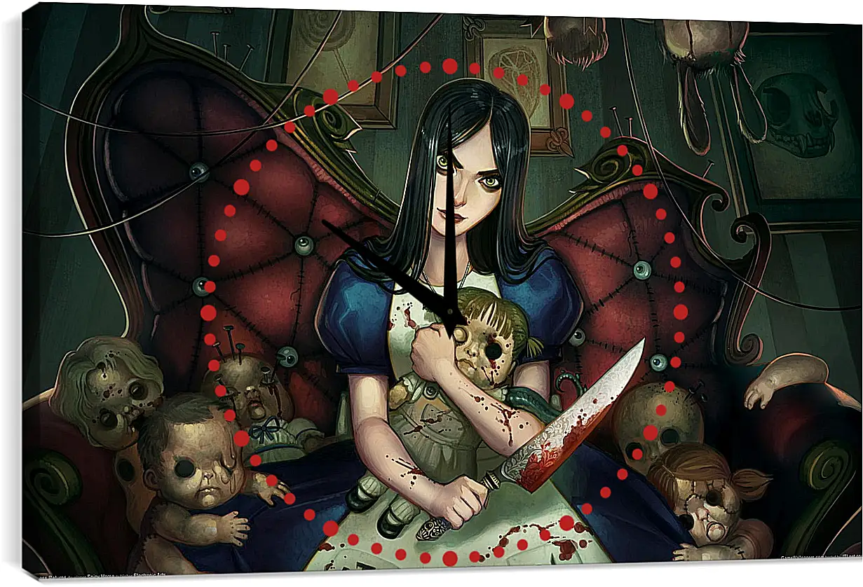 Часы картина - Alice: Madness Returns
