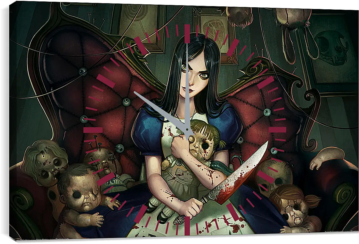 Часы картина - Alice: Madness Returns
