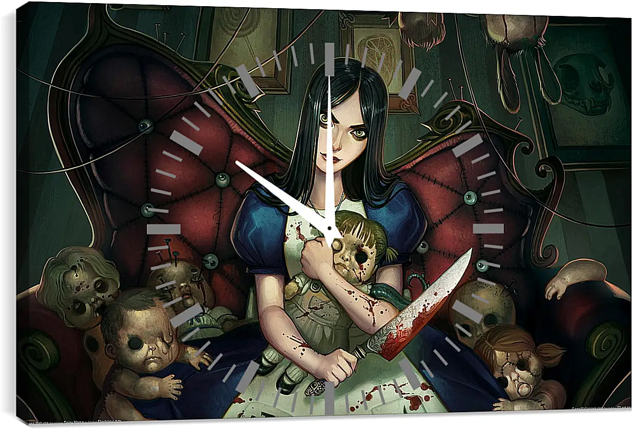 Часы картина - Alice: Madness Returns
