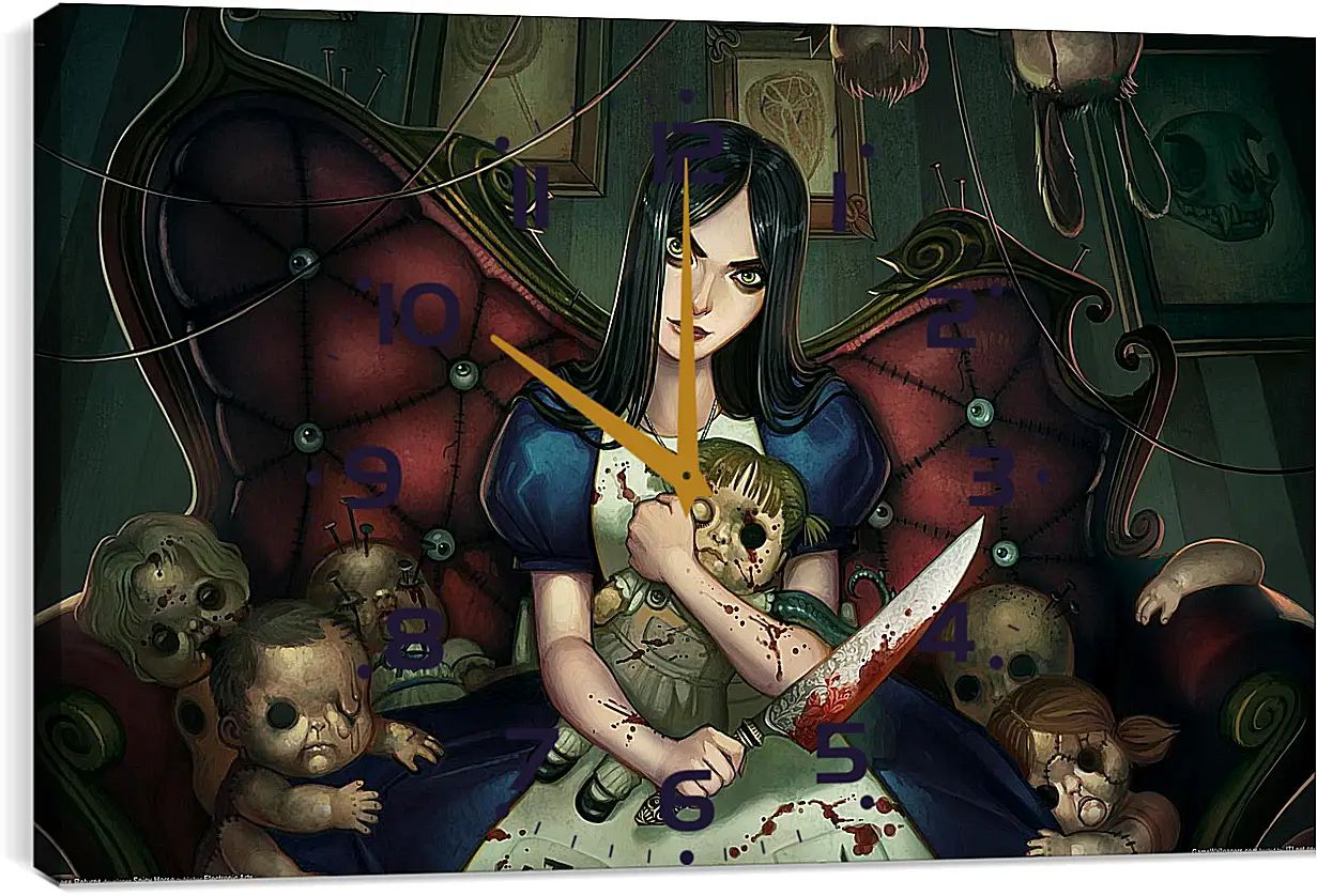 Часы картина - Alice: Madness Returns
