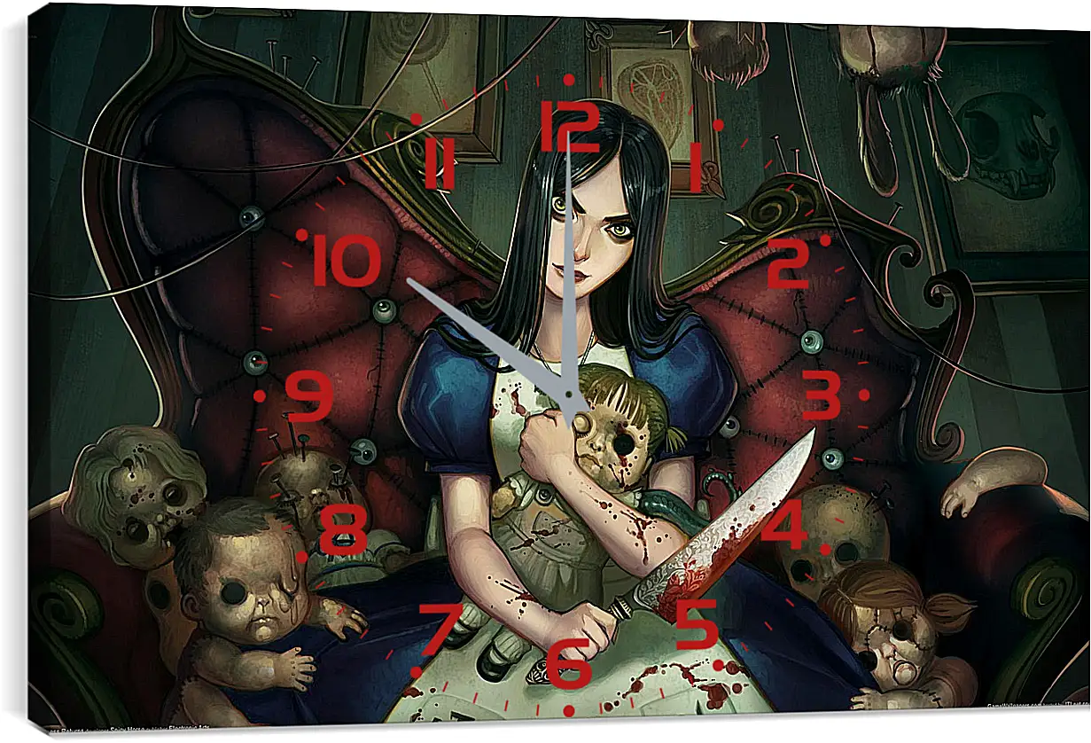 Часы картина - Alice: Madness Returns
