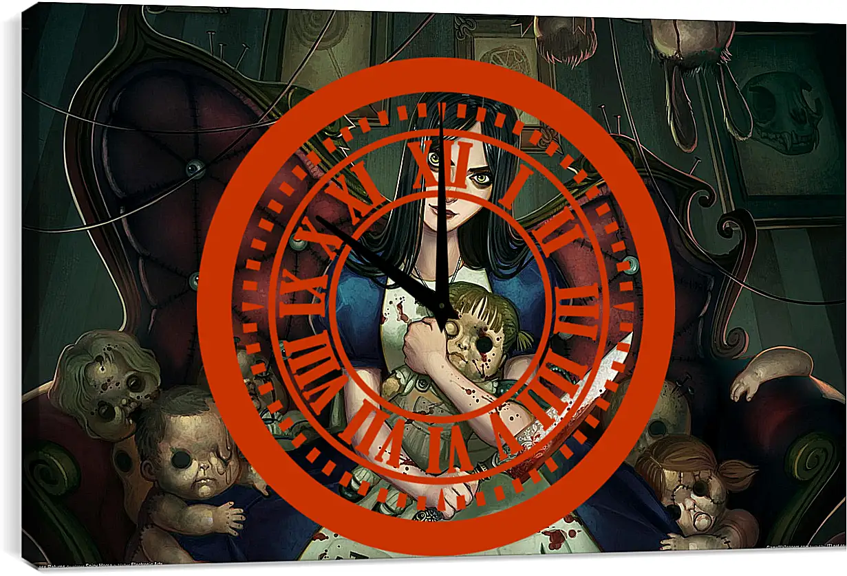 Часы картина - Alice: Madness Returns
