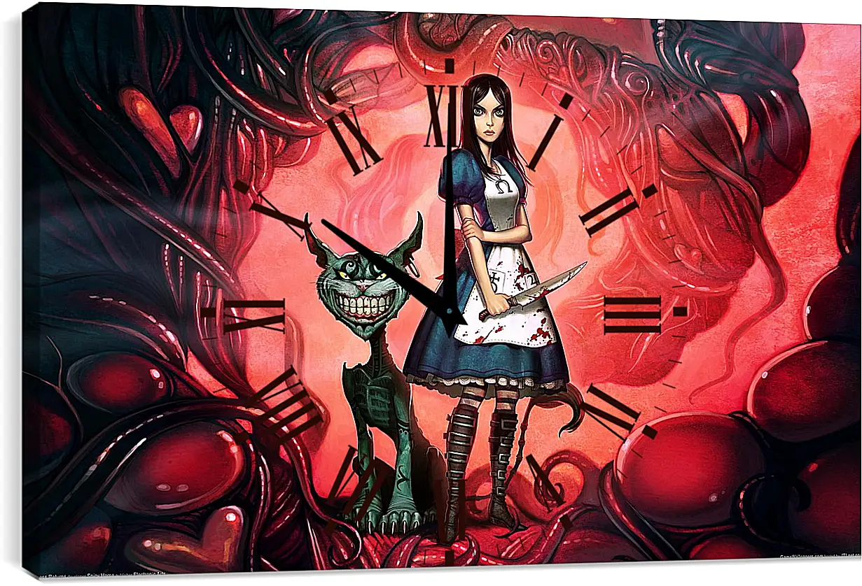 Часы картина - Alice: Madness Returns
