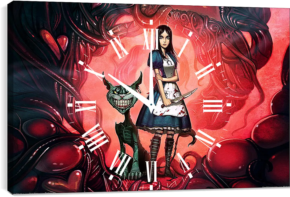 Часы картина - Alice: Madness Returns
