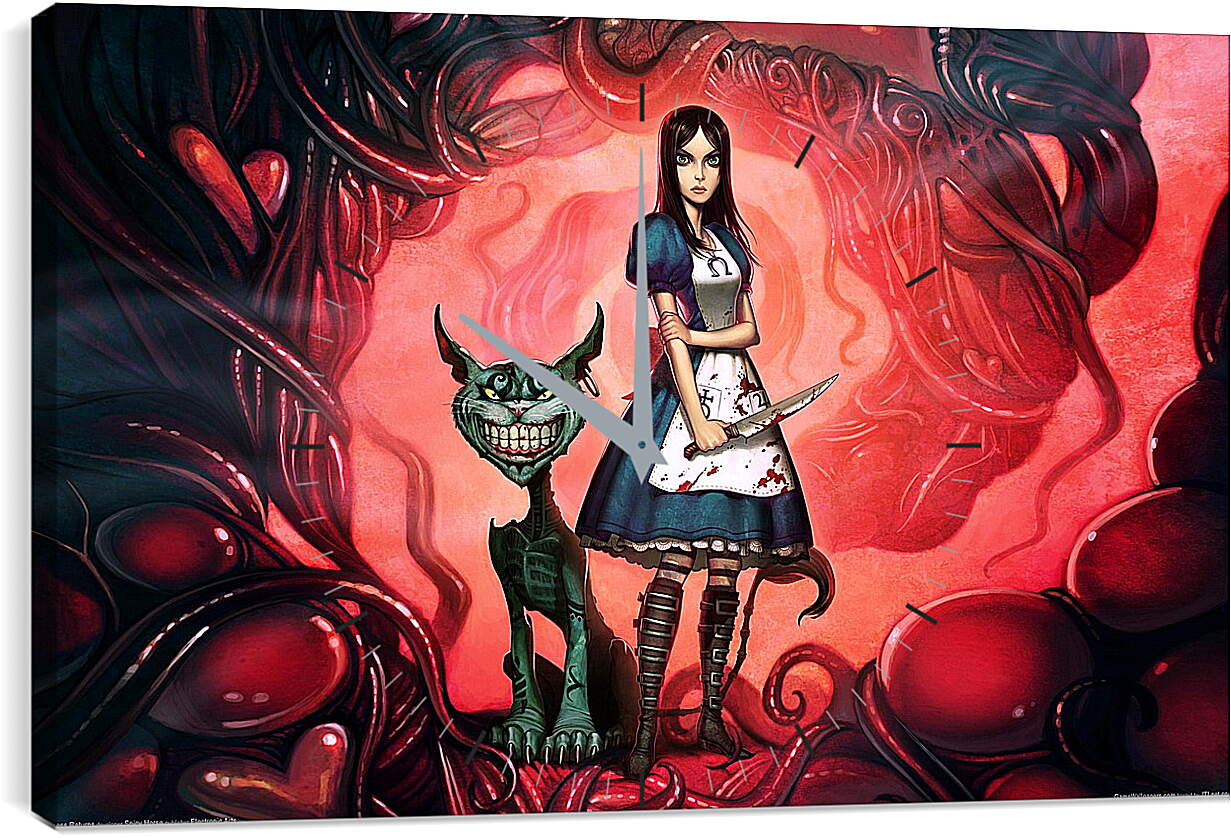 Часы картина - Alice: Madness Returns
