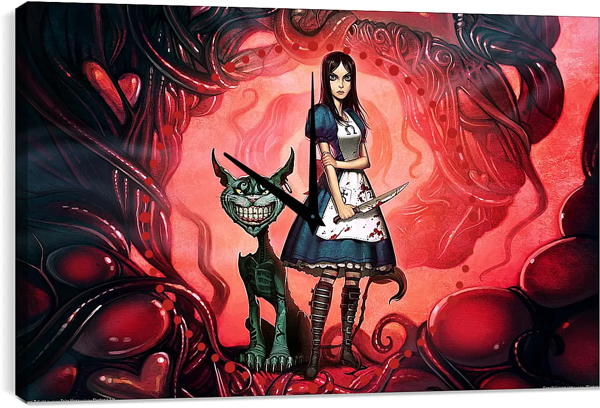 Часы картина - Alice: Madness Returns
