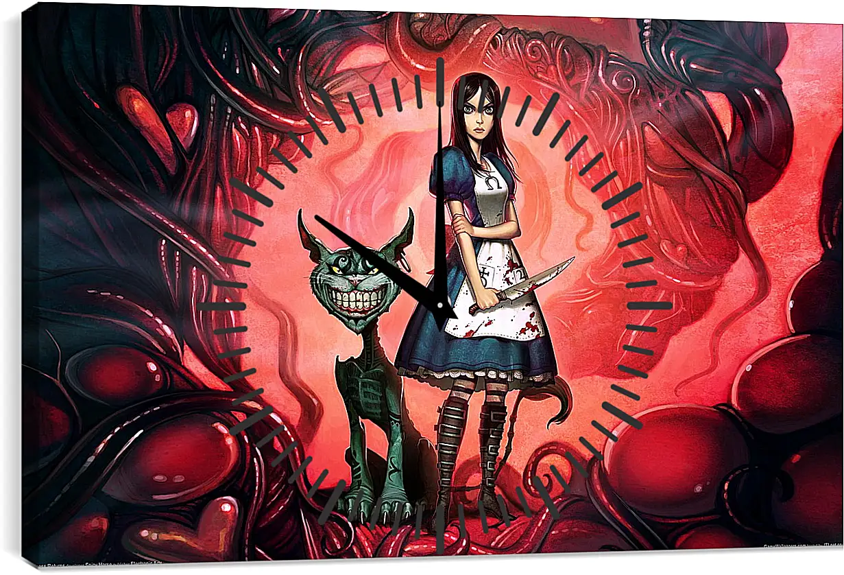 Часы картина - Alice: Madness Returns
