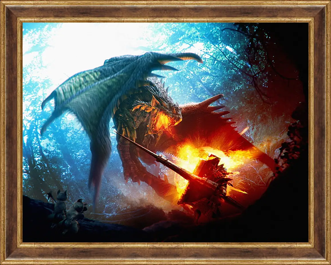 Картина в раме - Monster Hunter
