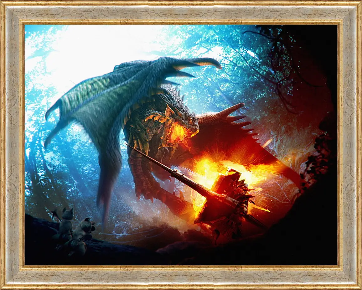 Картина в раме - Monster Hunter
