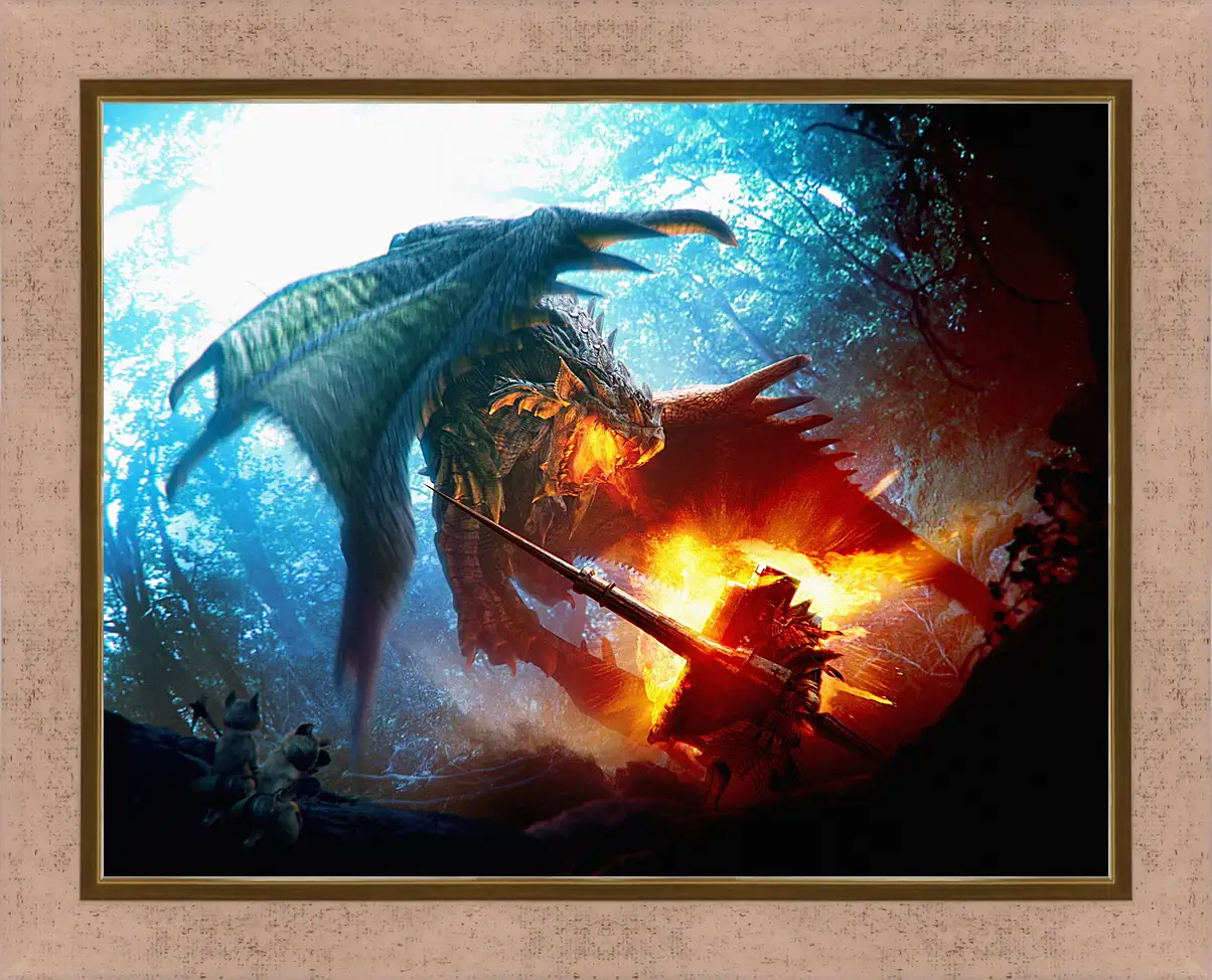 Картина в раме - Monster Hunter
